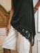 Майка шовкова чорна LACE TOP o_MKLACE top 01-XS/S фото 4