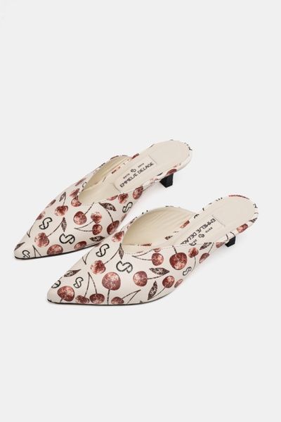Мюлі бежеві вишні ELSI ELSI 16/06 36 фото