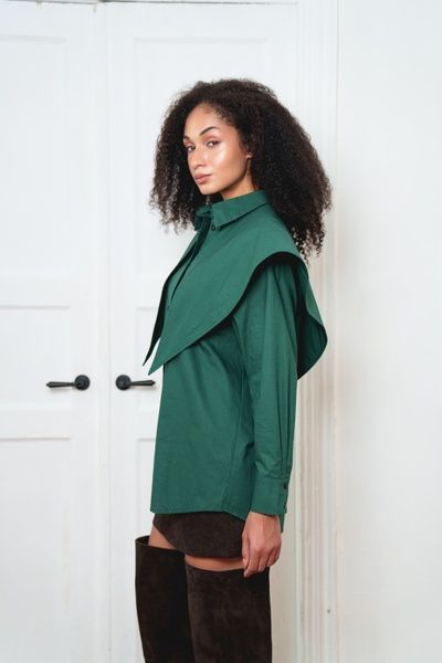 Сорочка смарагдова KATE SHIRT o_RBKATE 05 фото