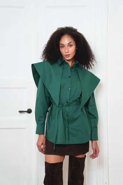 Сорочка смарагдова KATE SHIRT o_RBKATE 05 фото