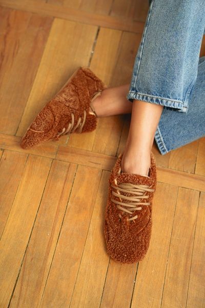 Кеди хутряні коричневі HOLZ на флісі HOLZ f 33-36 фото