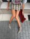 Спідниця з екошкіри бежева рептилія RENE o_YBRENE 13-S фото 7